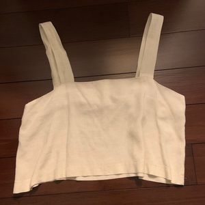 Cream Crop Top